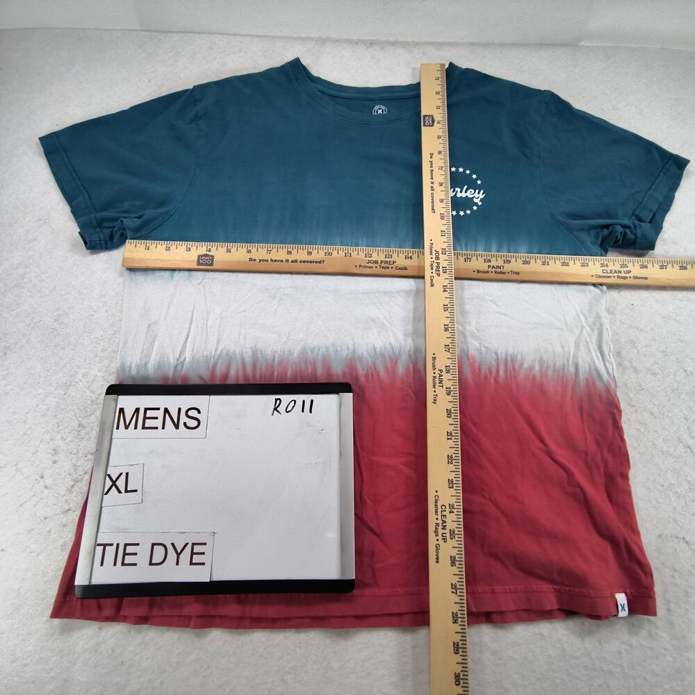 Hurley Casual Crew Neck Short Sleeve T-Shirt Mens Size Extra Large XL Tie Dye - Picture 4 of 8